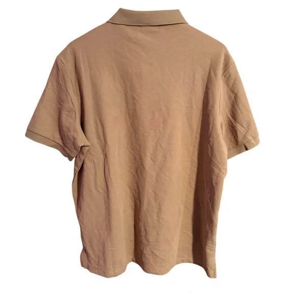 NEW Polo Ralph Lauren Tan Cotton Short Sleeve Mens Polo Shirt Size Large - Picture 5 of 9